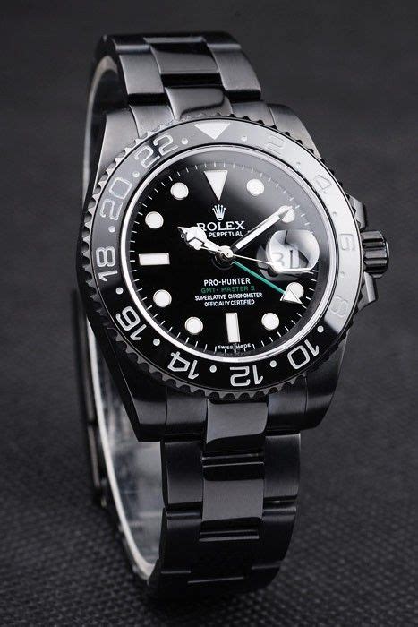 rolex pro hunter gmt master ii pvd replica|gmt master ii clone watch.